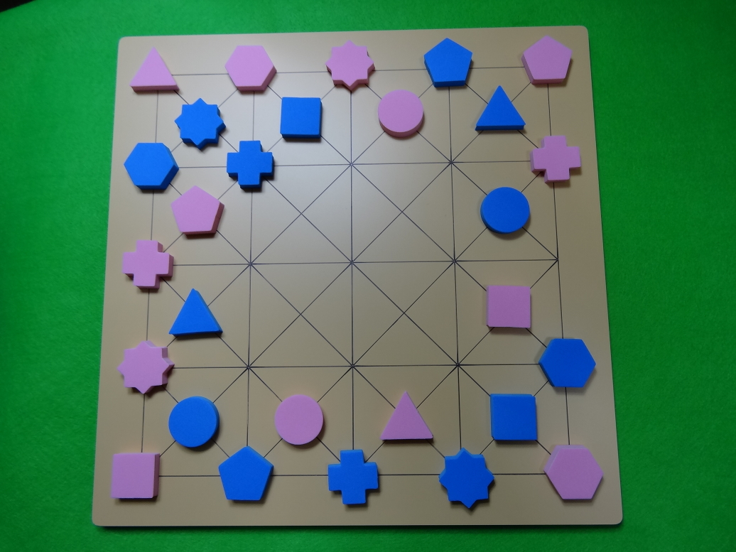 頭脳ゲーム&ボードゲーム「ユニオンファイブ」の配置例