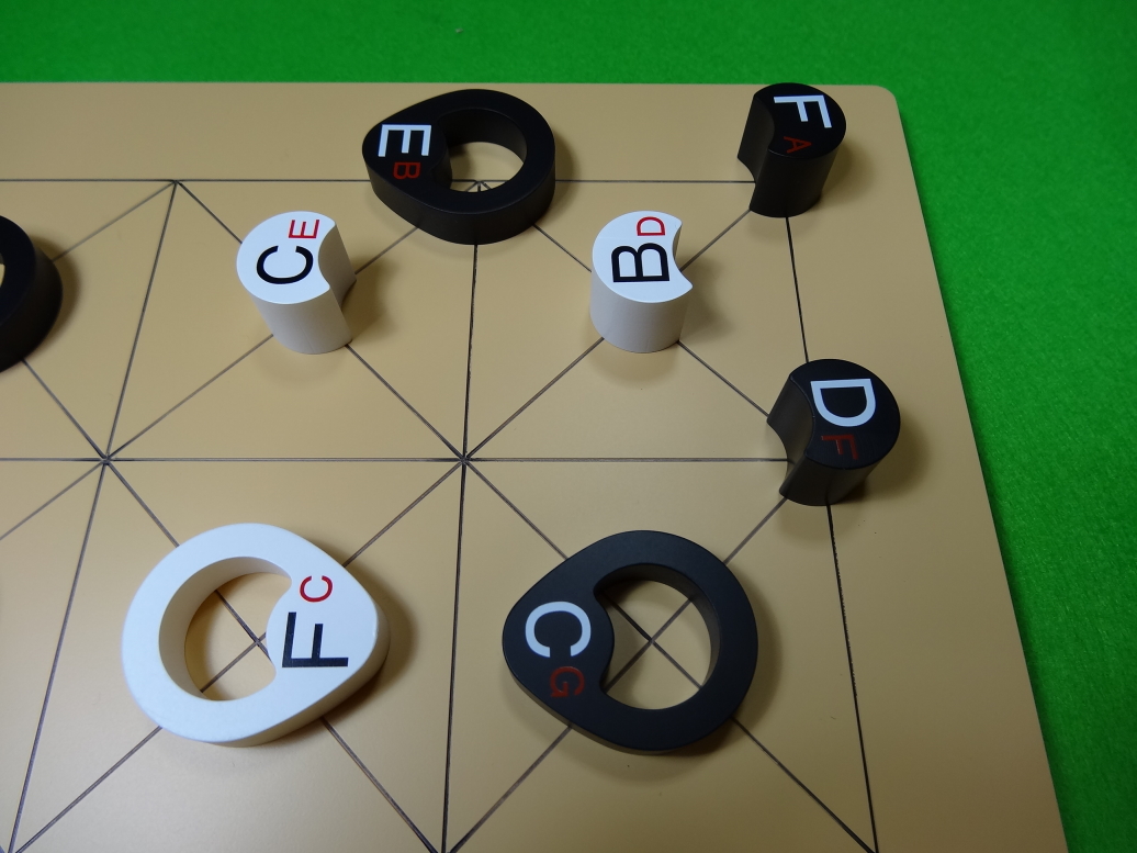 頭脳ゲーム&ボードゲーム「ユニオンマスター」の配置例